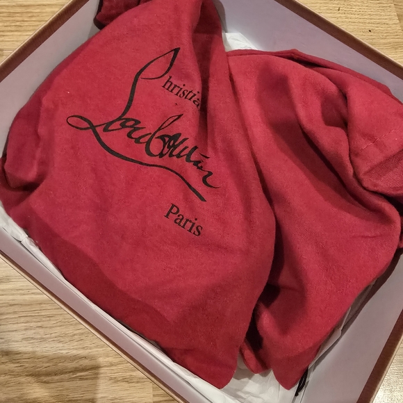 Christian Louboutin Beige Lace Up Boots - Picture 3 of 4